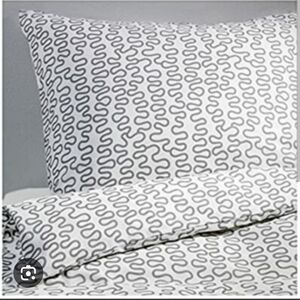 IKEA Gray Geometric Pillow Set